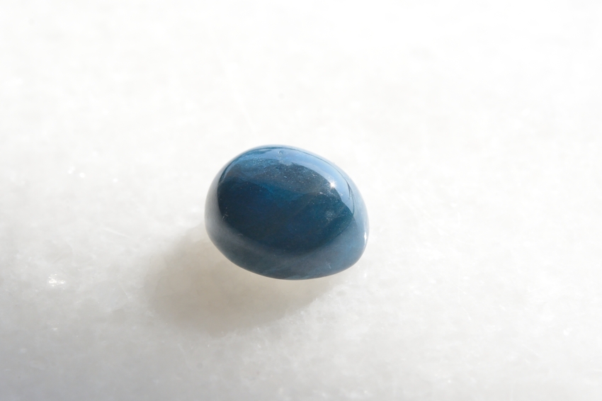 ブルーアパタイト【10】天然石ルース・カボション（15×13mm）