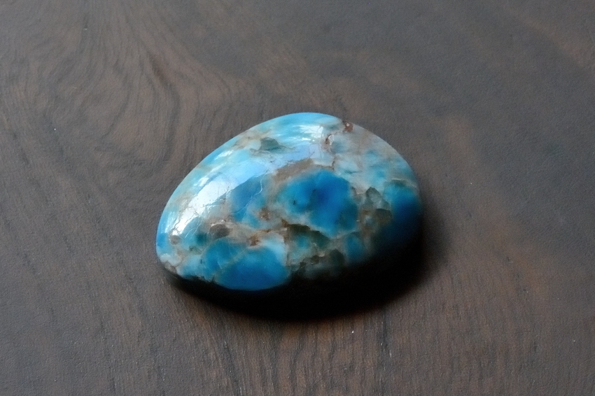 ブルーアパタイト【22】天然石ルース・カボション（24×17mm）