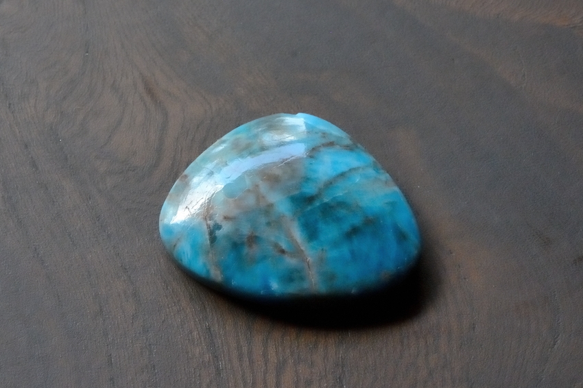 ブルーアパタイト【24】天然石ルース・カボション（27×21.5mm）