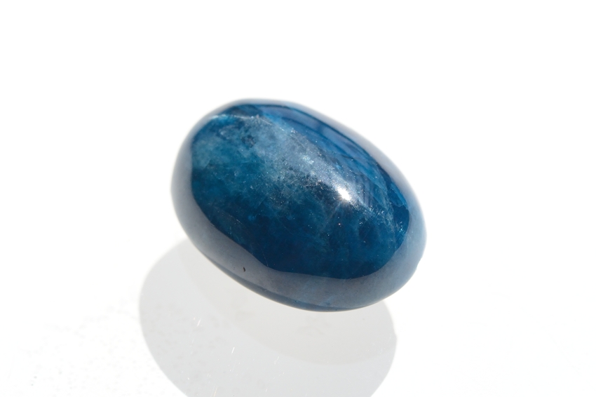 ブルーアパタイト キャッツアイ【35】天然石ルース・カボション（24×17.5mm）