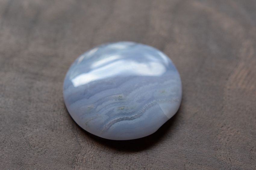 ブルーレースアゲート【11】天然石ルース・カボション（29.5×29.5mm）
