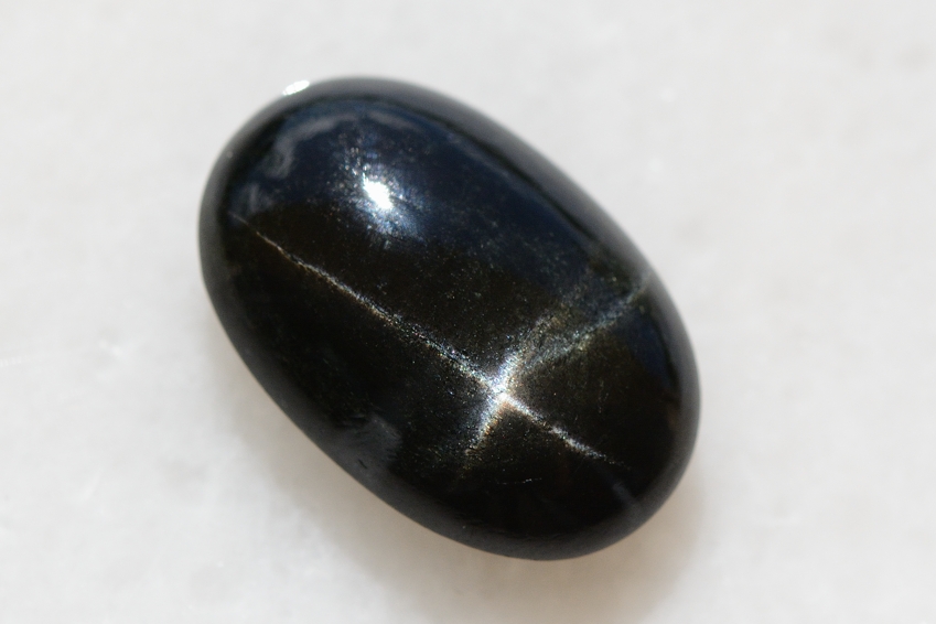 ブラックスター【13】天然石ルース・カボション　（29.5×19mm）