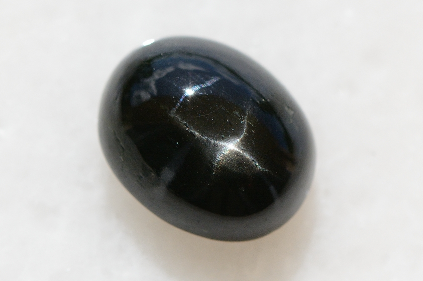 ブラックスター【20】天然石ルース・カボション　（18.5×15mm）