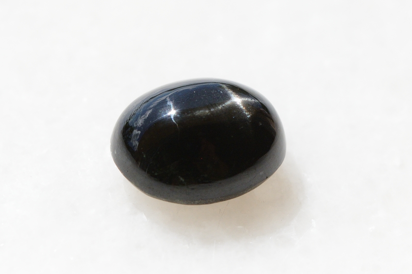 ブラックスター【20】天然石ルース・カボション　（18.5×15mm）