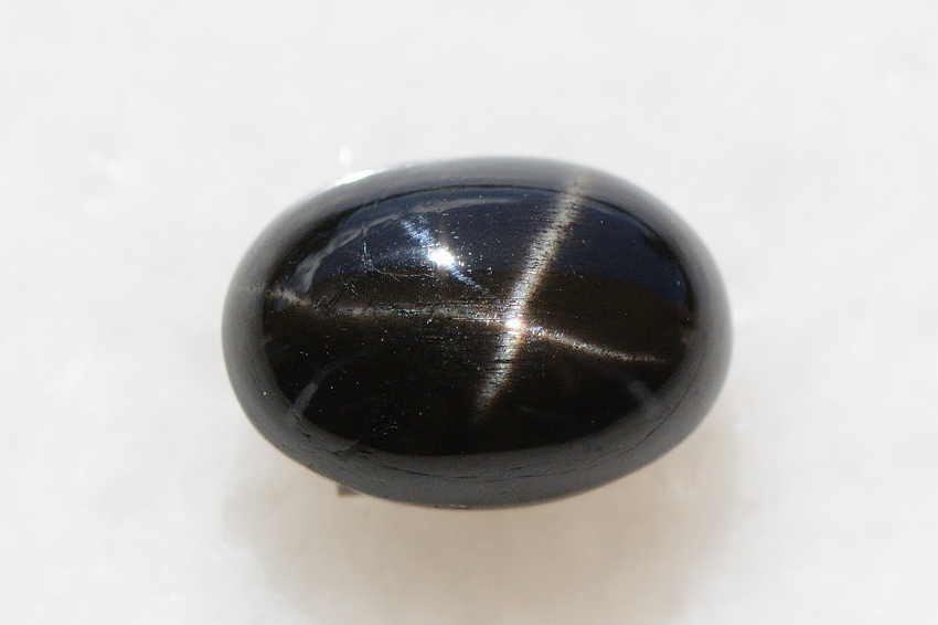 ブラックスター【22】天然石ルース・カボション　（17.5×13mm）