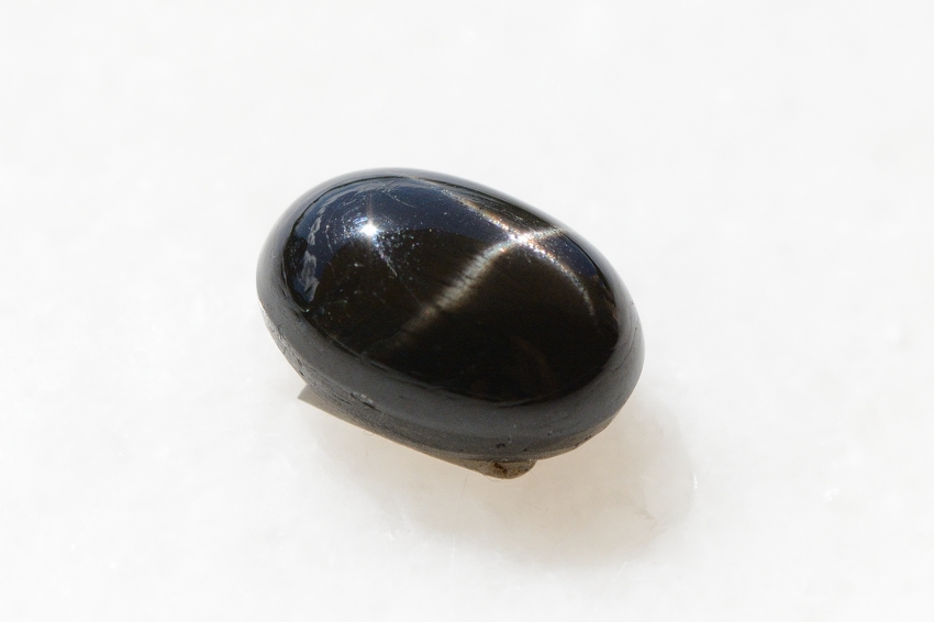 ブラックスター【22】天然石ルース・カボション　（17.5×13mm）