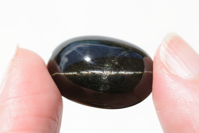 ブラックスター【23】天然石ルース・カボション　（20×13.5mm）