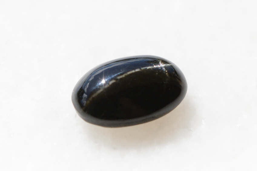 ブラックスター【23】天然石ルース・カボション　（20×13.5mm）