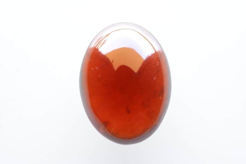 ヘソナイト（オレンジガーネット）【13】　天然石ルース・カボション（20×15mm）