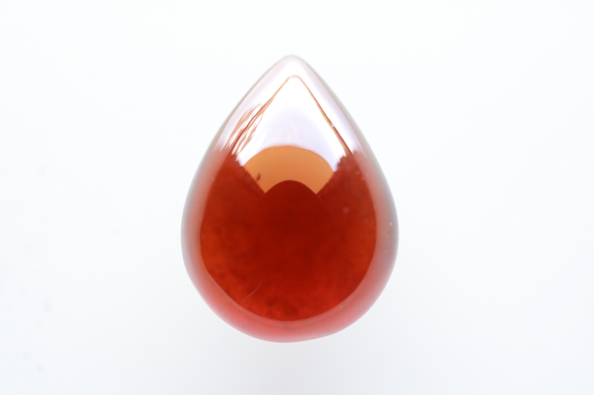 ヘソナイト（オレンジガーネット）【20】　天然石ルース・カボション（20×14.5mm）