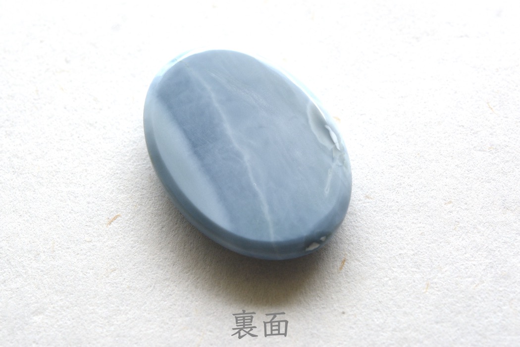 ブルーオパール（オワイヒーブルーオパール）【12】天然石ルース・カボション　（35.5×25.5mm）