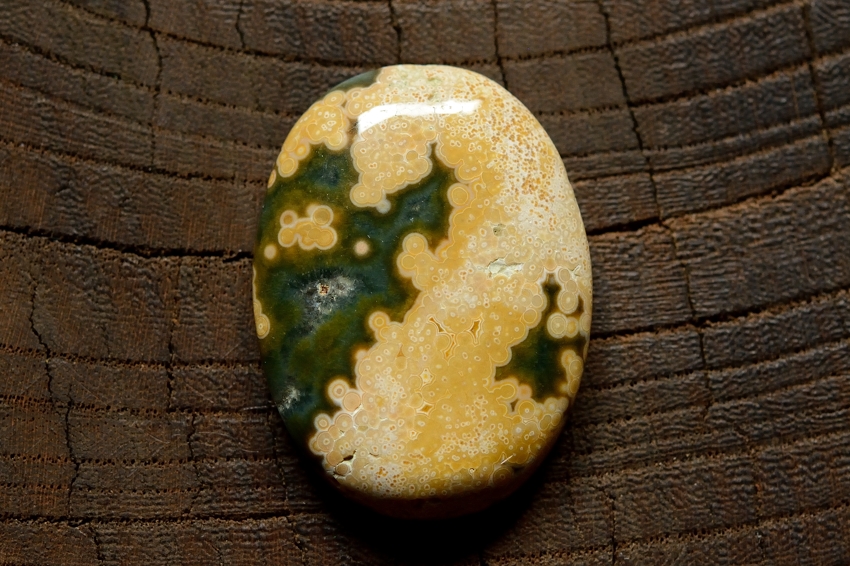 オーシャンジャスパー【8】　天然石ルース・カボション（31.5×23.5mm）