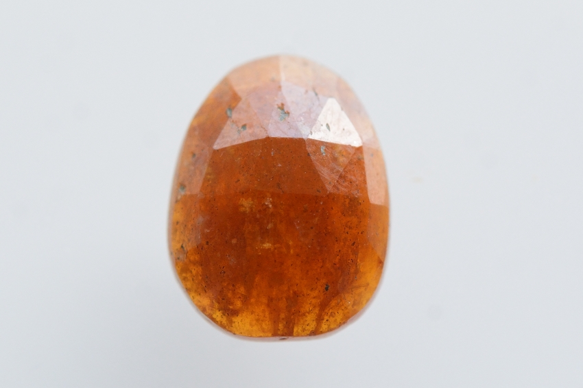 オレンジカイヤナイト【2】天然石ルース・カボション・ローズカット（11×8.5mm）