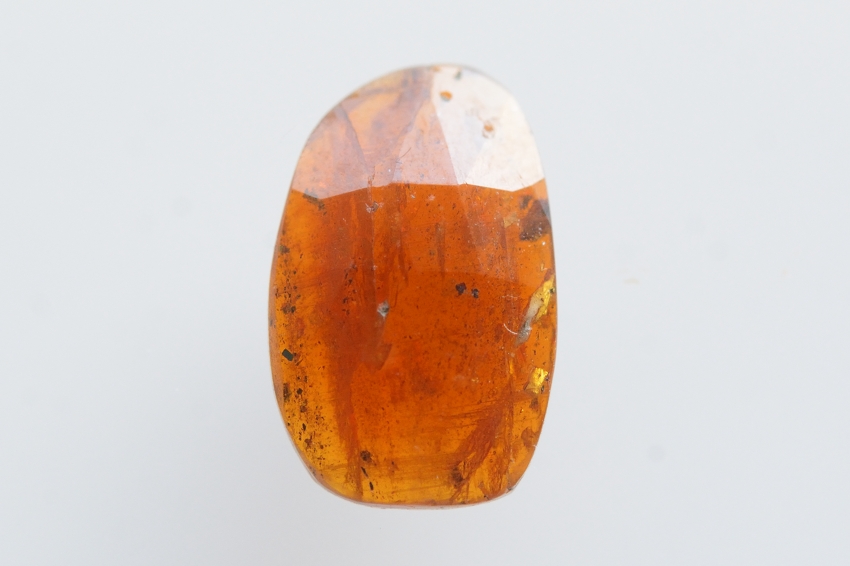 オレンジカイヤナイト【4】天然石ルース・カボション・ローズカット（13×8mm）