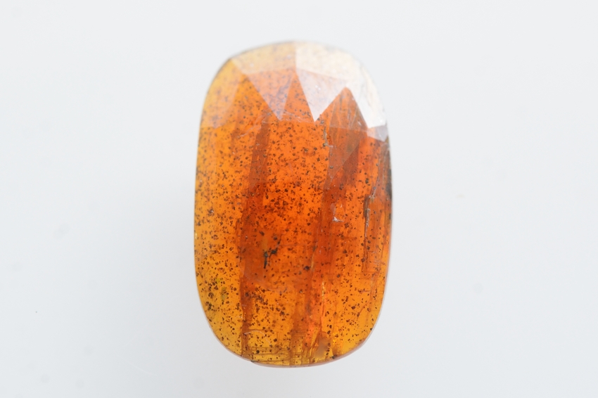 オレンジカイヤナイト【6】天然石ルース・カボション・ローズカット（17×10mm）