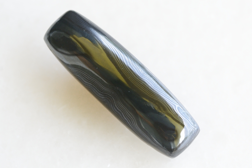 サイロメレーン【18】天然石ルース・カボション（40×12.5mm）